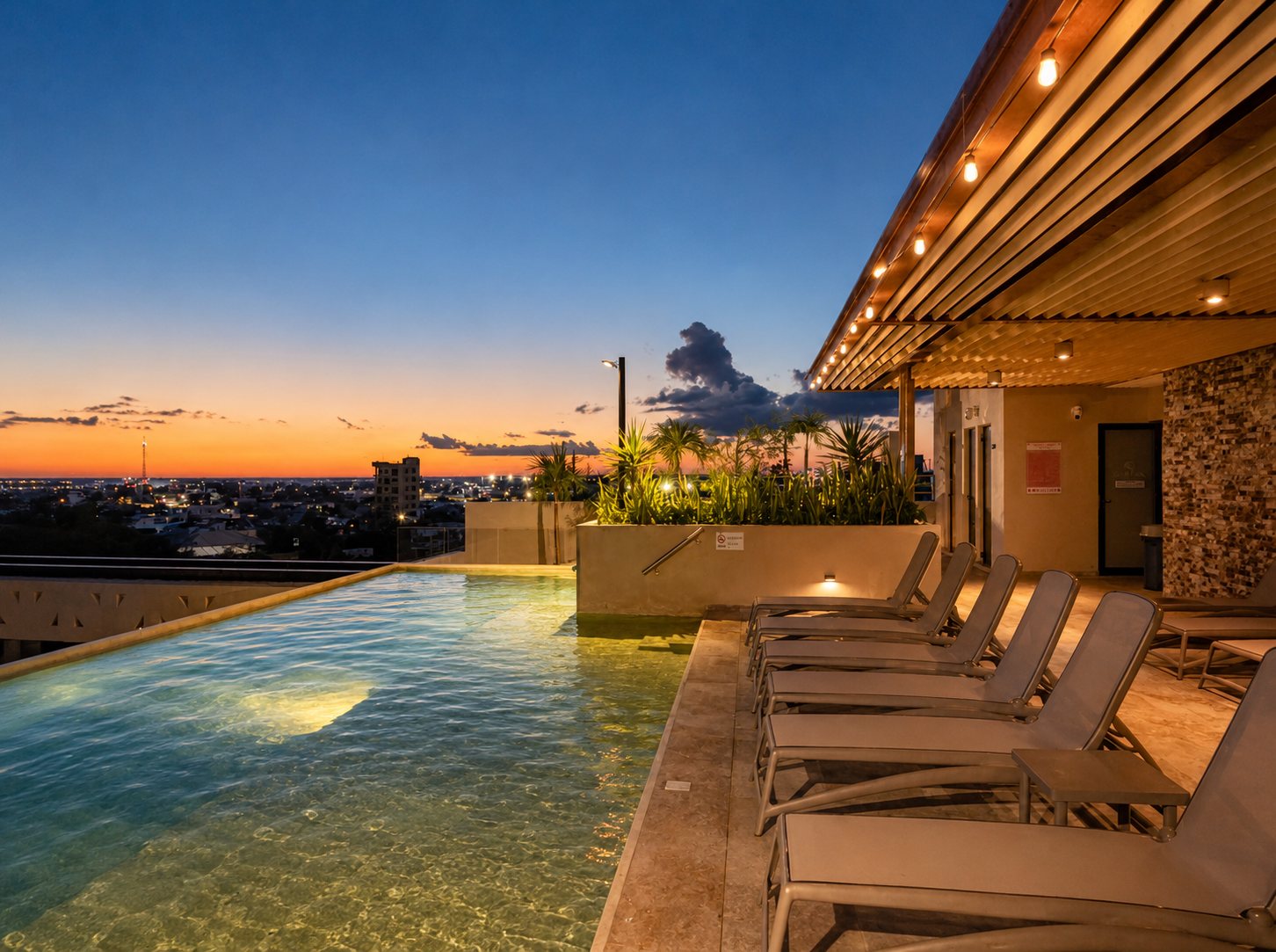 Atardecer desde el roof top